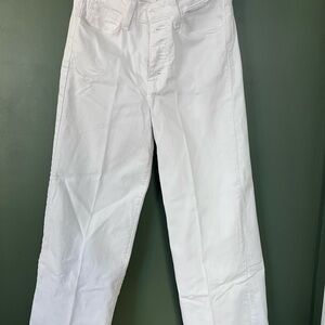 Women's White Wide-Leg Jeans
